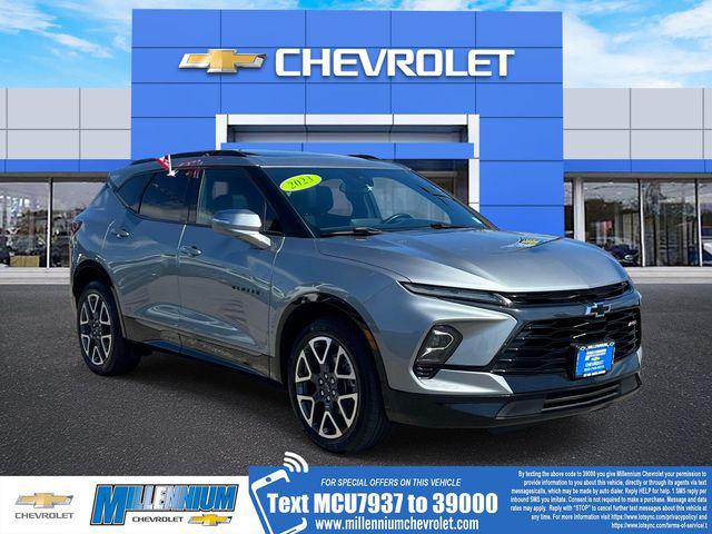 Sterling Metallic 2023 Chevrolet Blazer RS AWD SUV / Crossover All-Wheel Drive 9-Speed Automatic Overdrive