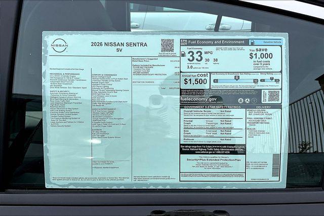 2026 Nissan Sentra SV