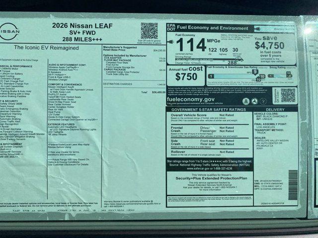 2026 Nissan LEAF SV+