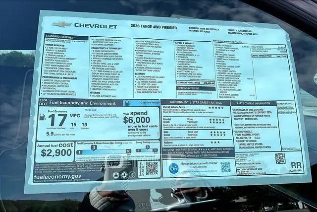 2026 Chevrolet Tahoe 4WD Premier