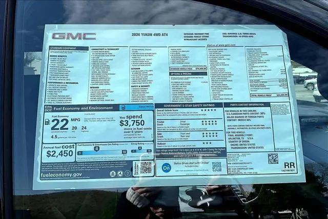 2026 GMC Yukon 4WD AT4