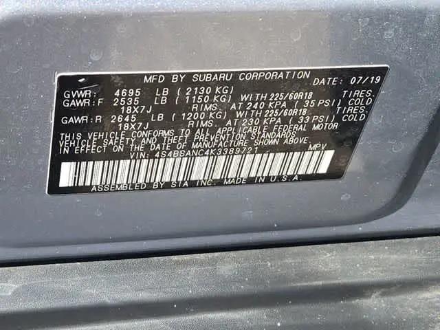 2019 Subaru Outback 2.5i Limited