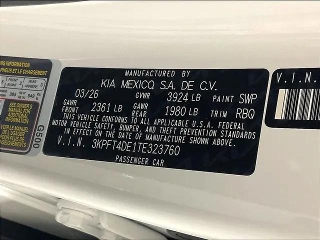 2026 Kia K4 LXS