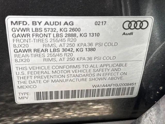2018 Audi SQ5 3.0T Premium Plus