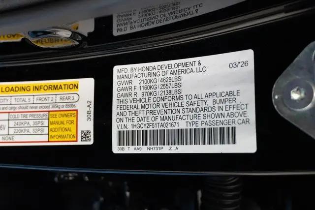 2026 Honda Accord Sedan Sport