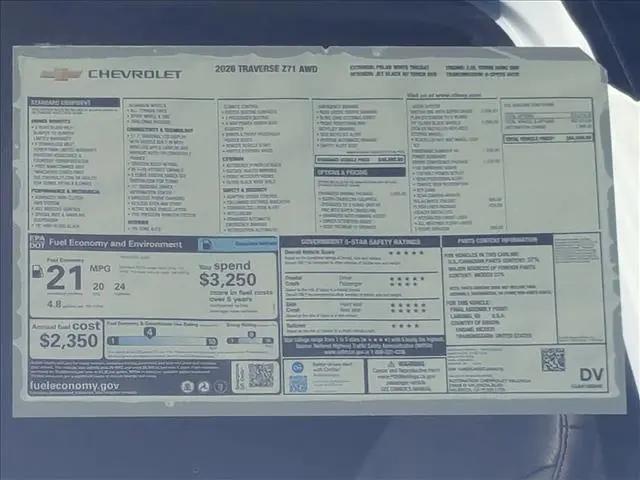 2026 Chevrolet Traverse AWD Z71