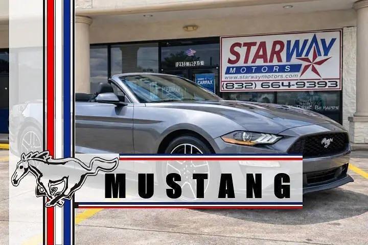 2021 Ford Mustang EcoBoost Premium Convertible for sale in Houston, TX