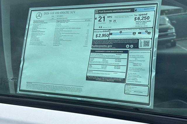 2026 Mercedes-Benz GLE GLE 450 4MATIC