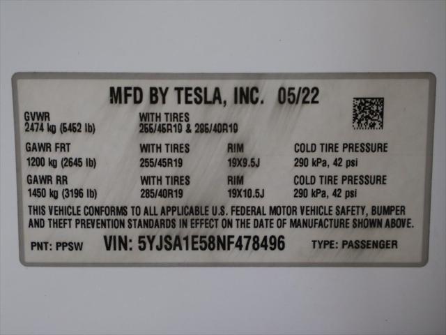 2022 Tesla Model S Dual Motor All-Wheel Drive
