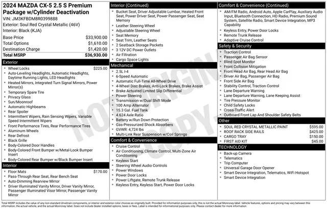2024 Mazda CX-5 2.5 S Premium
