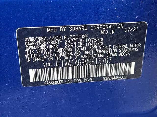 2021 Subaru WRX Standard