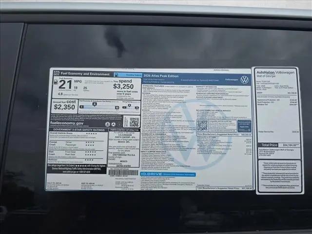 2026 Volkswagen Atlas Peak Edition