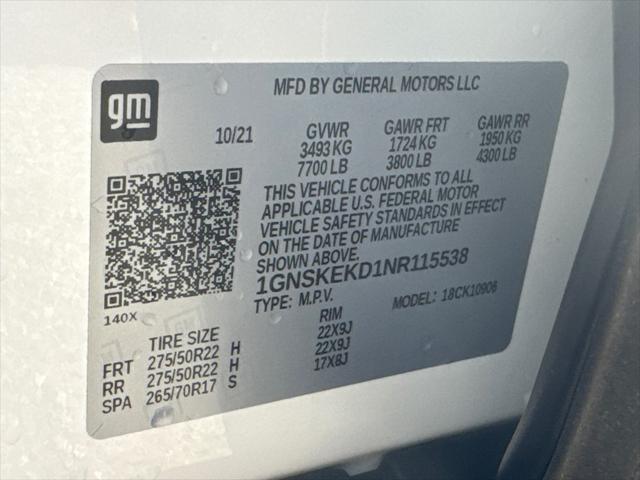 2022 Chevrolet Suburban 4WD RST