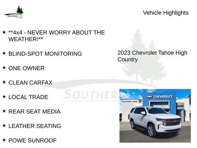 2023 Chevrolet Tahoe 4WD High Country