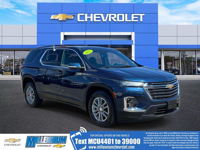 Northsky Blue Metallic 2023 Chevrolet Traverse LT Cloth AWD SUV / Crossover Four-Wheel Drive 9-Speed Automatic