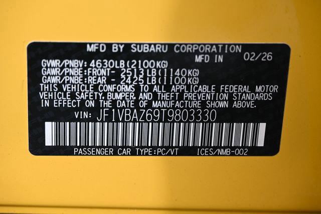 2026 Subaru WRX Series.Yellow