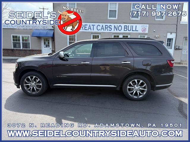 2017 Dodge Durango Citadel Anodized Platinum AWD for sale in SHILLINGTON, PA