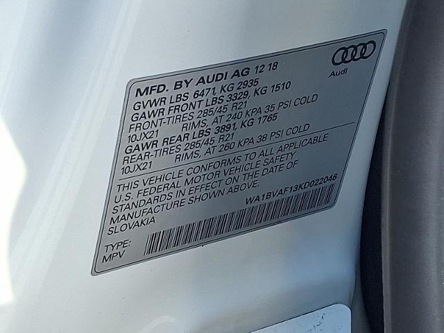 2019 Audi Q8 55 Premium
