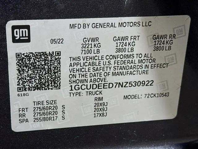 2022 Chevrolet Silverado 1500 4WD Crew Cab Short Bed RST