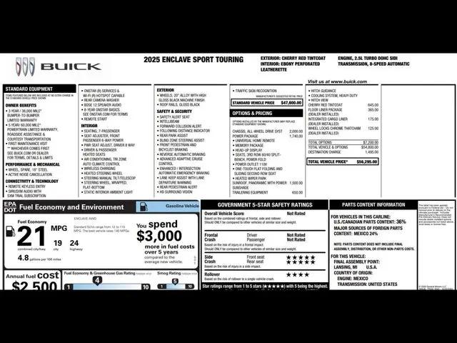 2025 Buick Enclave Sport Touring FWD