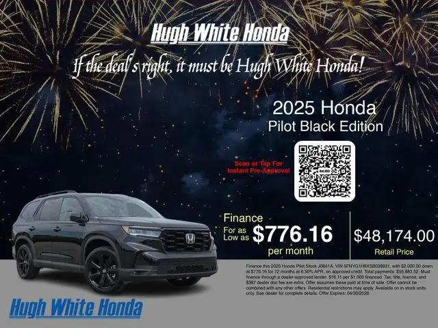 2025 Honda Pilot Black Edition