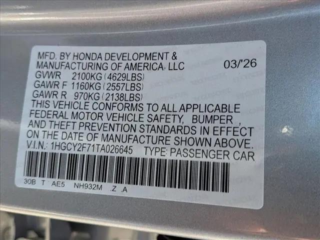 2026 Honda Accord Sedan Sport-L