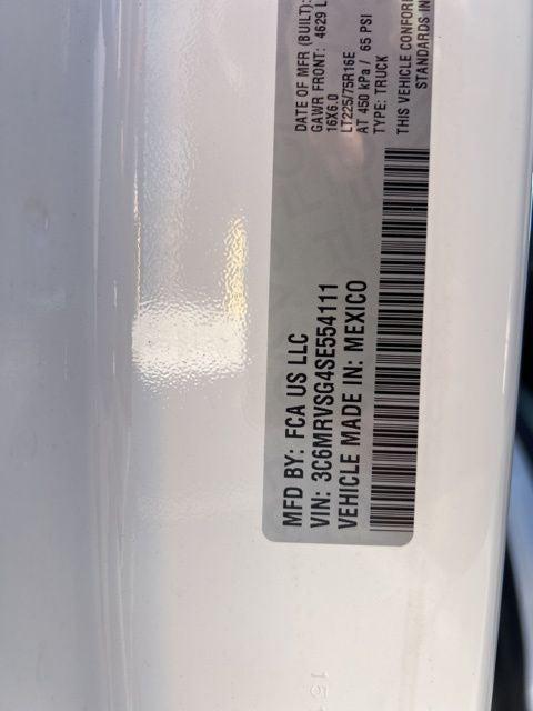 2025 Ram ProMaster Cargo Van Tradesman Super High Roof 159" WB EXT w/Pass Seat