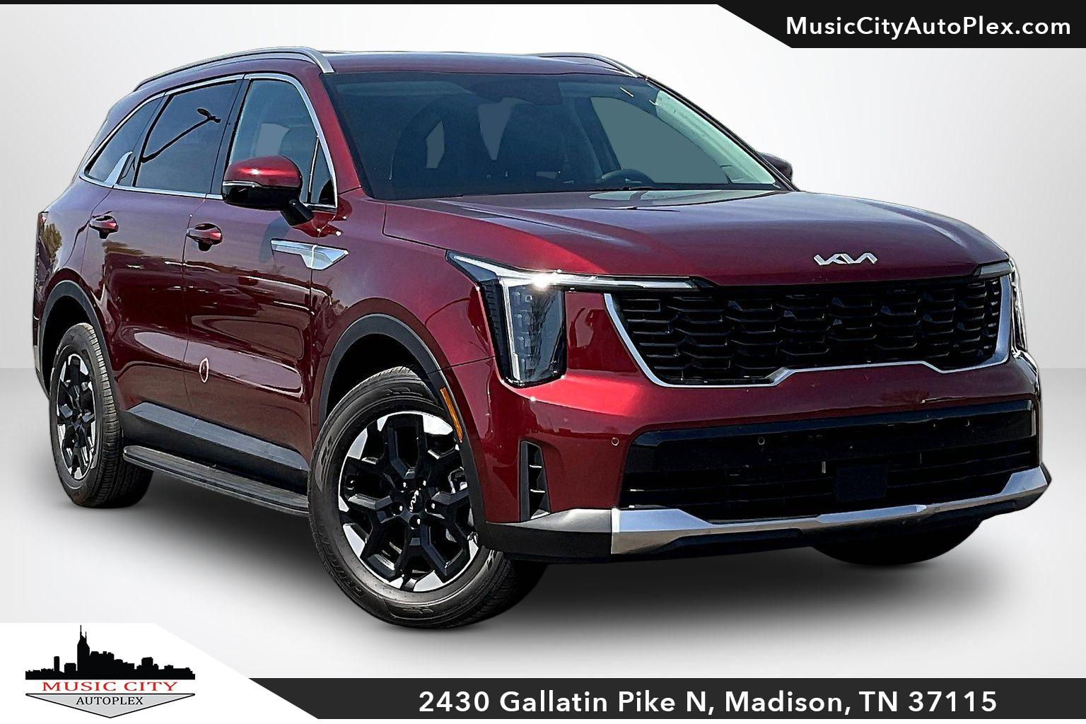 Dawning Red 2025 Kia Sorento S AWD SUV / Crossover All-Wheel Drive Automatic