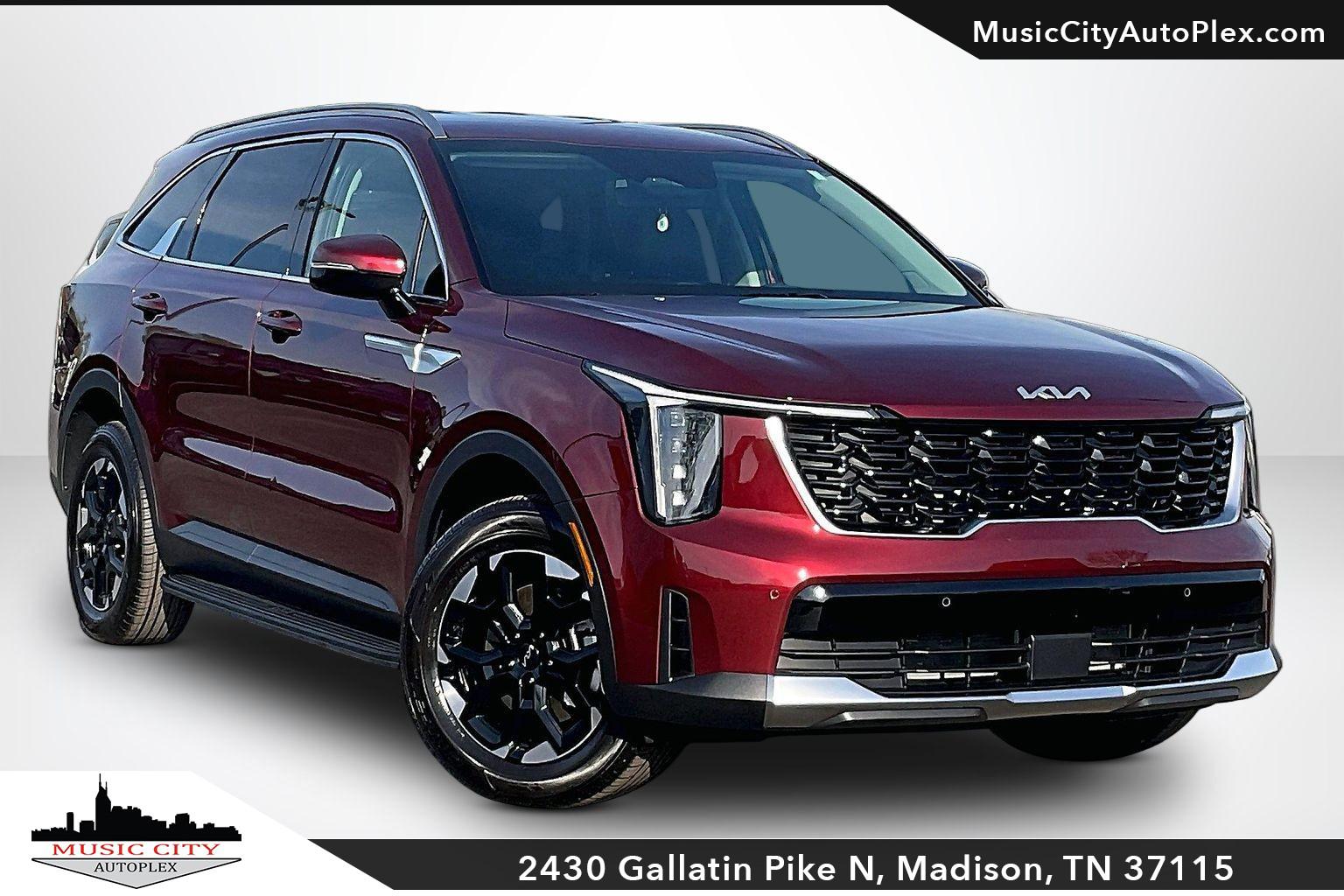 Dawning Red 2025 Kia Sorento S AWD SUV / Crossover All-Wheel Drive Automatic