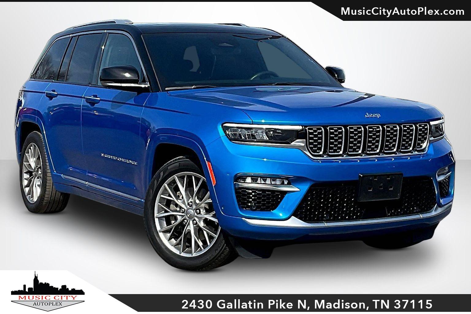 Hydro Blue Pearlcoat 2022 Jeep Grand Cherokee 4xe Summit 4WD SUV / Crossover Four-Wheel Drive Automatic