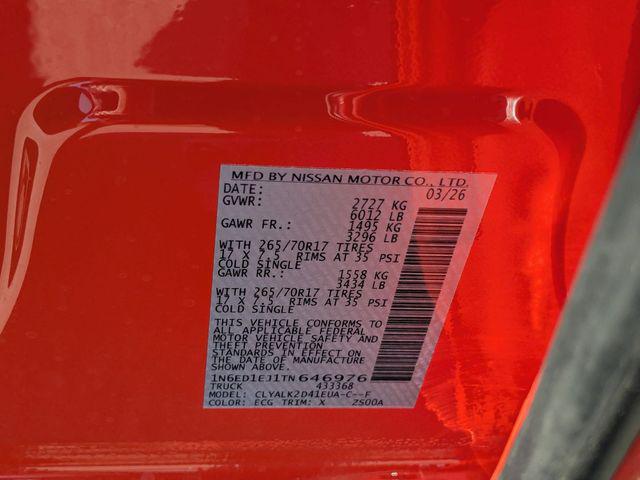 2026 Nissan Frontier Crew Cab PRO-X 4x2