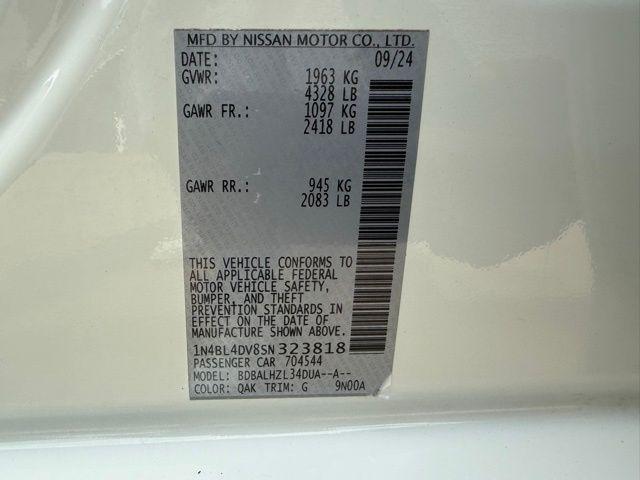 2025 Nissan Altima SV FWD