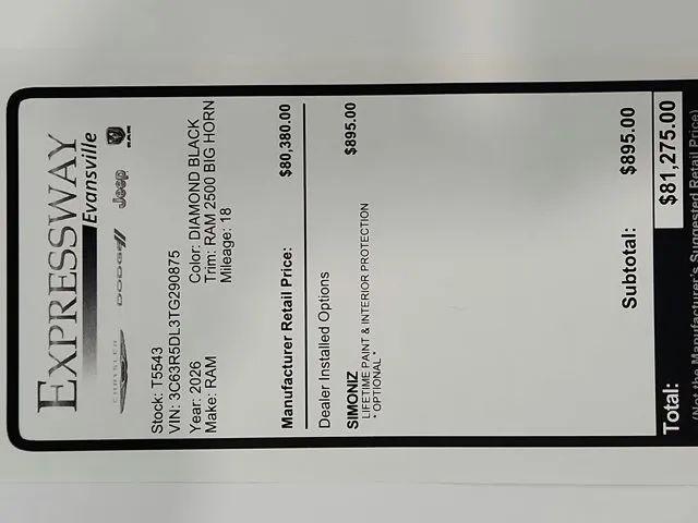 2026 Ram 2500 Big Horn Crew Cab 4x4 6'4" Box