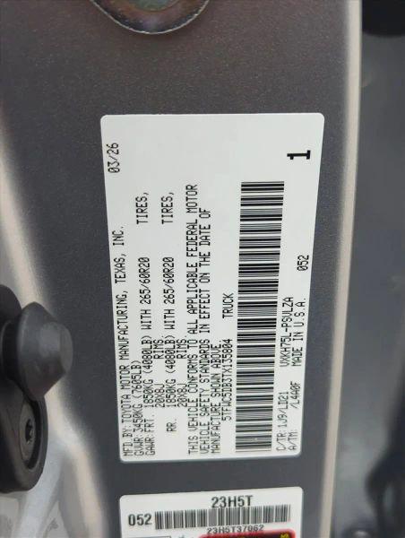 2026 Toyota Tundra Limited CrewMax 6.4' Bed