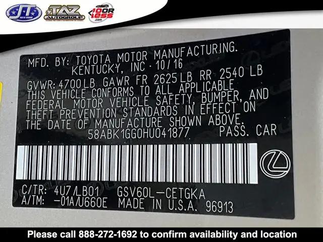 2017 Lexus ES 350 ES 350