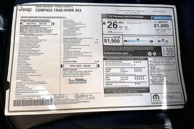 2026 Jeep Compass Trailhawk