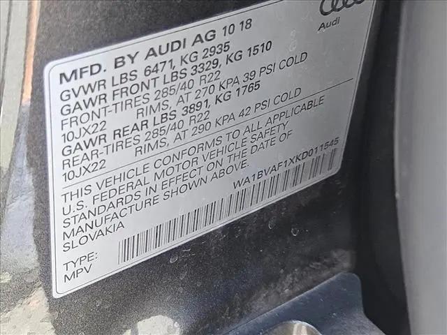 2019 Audi Q8 55 Premium