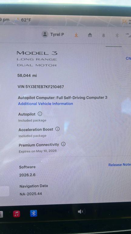 2019 Tesla Model 3 Long Range