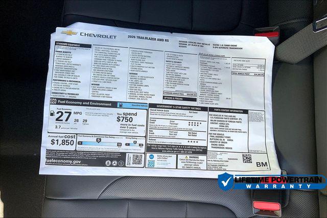 2026 Chevrolet TrailBlazer AWD RS
