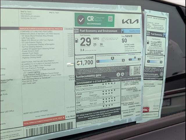 2026 Kia K5 GT-Line FWD
