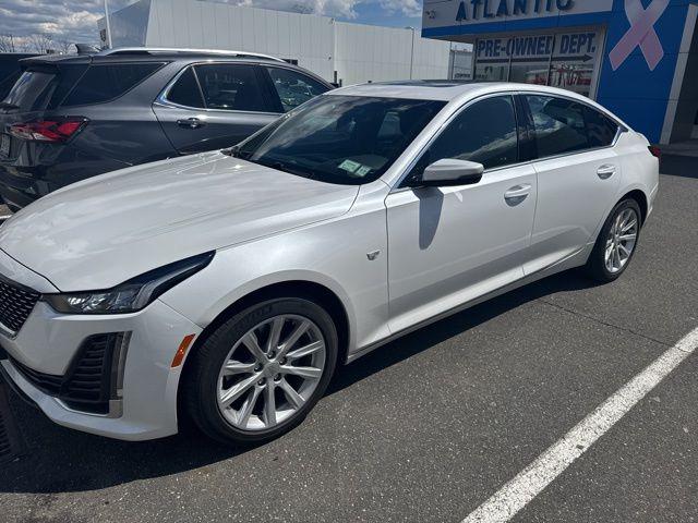 Crystal White 2023 Cadillac CT5 Luxury AWD Sedan All-Wheel Drive Automatic