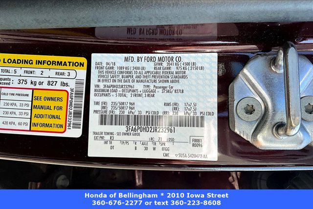 2018 Ford Fusion SE