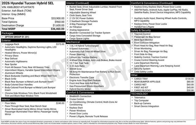 2026 Hyundai Tucson Hybrid SEL