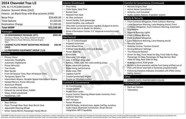 2024 Chevrolet Trax FWD SP