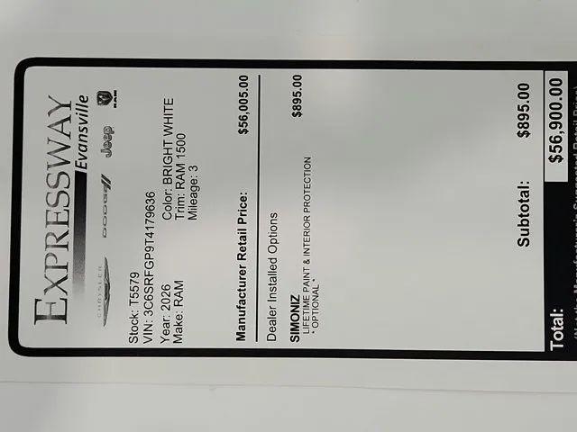 2026 Ram 1500 Express Crew Cab 4x4 5'7" Box
