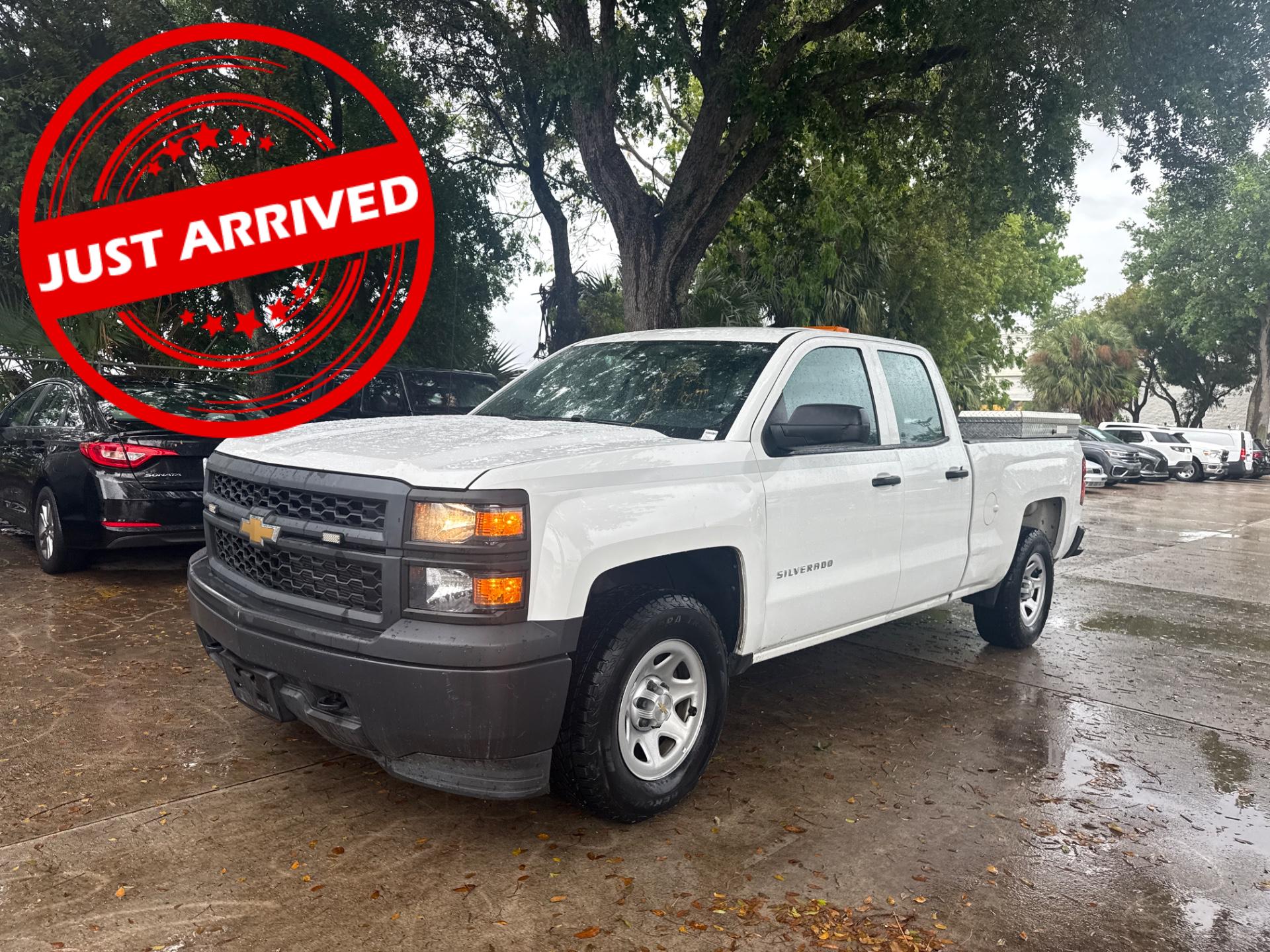 Summit White 2015 Chevrolet Silverado 1500 Work Truck Double Cab 4WD Pickup Truck Four-Wheel Drive Automatic