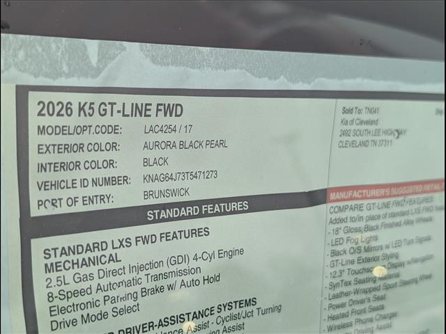 2026 Kia K5 GT-Line FWD