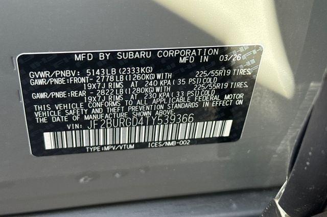 2026 Subaru Outback Limited XT