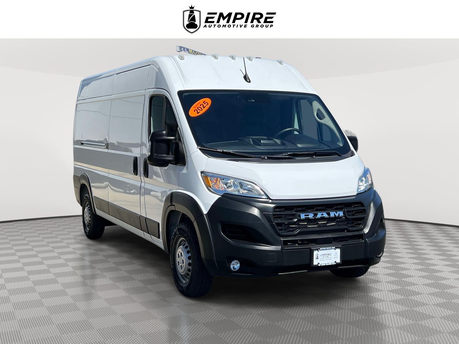 Bright White Clearcoat 2025 RAM ProMaster 2500 Tradesman 159 High Roof Cargo Van FWD Van Front-Wheel Drive Automatic