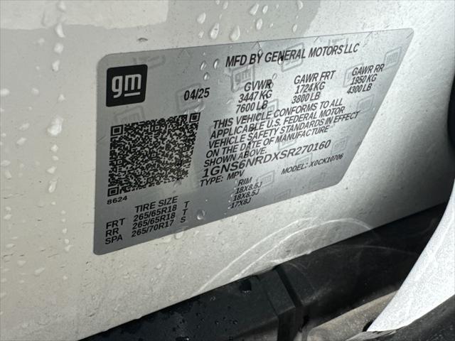 2025 Chevrolet Tahoe 4WD LT